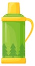 Thermo container for drink. Hiking camping travel bottle