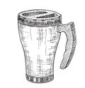 Thermo cup thermomug illustration Travel mug sketch