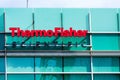 Thermo Fisher Scientific sign on company office in Silicon Valley, high-tech hub of San Francisco Bay Area Royalty Free Stock Photo