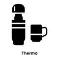 Thermo icon vector isolated on white background, logo concept of