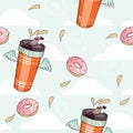 Thermocup and donut pattern