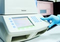 Thermocycler for DNA and PCR tests Royalty Free Stock Photo