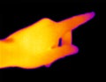 Thermograph-Indicating Hand Royalty Free Stock Photo