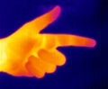 Thermograph-Pointing Hand