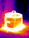 Thermograph- Steaming pot 2 Royalty Free Stock Photo