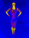 Thermographic image of the human body