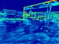 Indusrial thermographic image Royalty Free Stock Photo