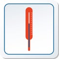 Thermometer Icon Vector Illustration Graphical Representation Royalty Free Stock Photo