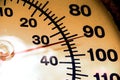 Thermometer at 92 Royalty Free Stock Photo