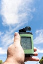 Thermometer, anemometer and hygrometer Royalty Free Stock Photo