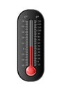 Thermometer black. Vector