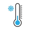 Thermometer cold icon - From forecast, Climate and Meteorology icons, widget icons Royalty Free Stock Photo