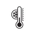 Thermometer cold icon - From forecast, Climate and Meteorology icons, widget icons Royalty Free Stock Photo