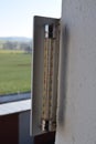 thermometer with 17 degrees Celsius