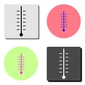 Thermometer. flat vector icon Royalty Free Stock Photo