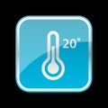 Thermometer gauge icon design