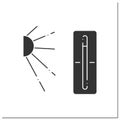 Thermometer glyph icon