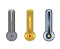 Thermometer gold silver