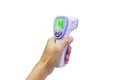 Thermometer Gun Isometric Medical Digital Non-Contact Infrared Sight Handheld Forehead Readings. Temperature Measurement Device