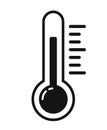Thermometer hot cold temperature vector icon Royalty Free Stock Photo