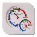 Thermometer and hygrometer isolated Royalty Free Stock Photo