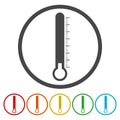 Thermometer icon cold