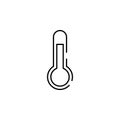 thermometer icon. Element of Christmas for mobile concept and web apps illustration. Thin line icon for website design and Royalty Free Stock Photo