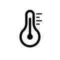 Thermometer Icon. Simple Sign Of Temperature. Flat Symbol. Vector Illustration Royalty Free Stock Photo