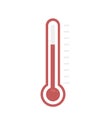 Thermometer icon, vector illustion flat design style. Royalty Free Stock Photo