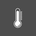 Temperature, thermometer icon, vector illustration. Flat design Royalty Free Stock Photo