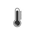 Temperature, thermometer icon, vector illustration. Flat design Royalty Free Stock Photo