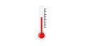 Thermometer Icon on White Background Royalty Free Stock Photo
