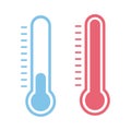 Thermometer icon, vector illustion flat design style.