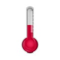 Thermometer isolated on white background. Royalty Free Stock Photo
