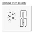 Thermometer line icon