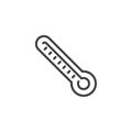 Thermometer line icon