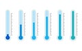 Thermometer with low temperature, cold and freeze