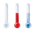 3d illustration. Temperature measurement isolated thermometer. Weather forecast - meteorology - climate
