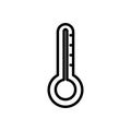 Thermometer symbol icin vector illustration for design Royalty Free Stock Photo