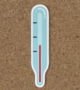 Thermometer temperature measurement tool icon