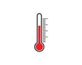 thermometer vector icon illustration