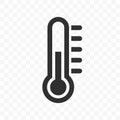 Thermometer vector temperature scale icon