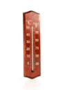 Thermometer on white background - close-up Royalty Free Stock Photo