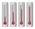 Thermometers different levels