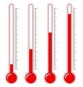 Thermometers different levels