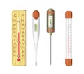 Thermometers for human body and air temperature measurement