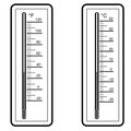 Thermometers Vector Royalty Free Stock Photo