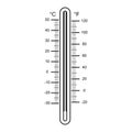 Thermometers on white background vector