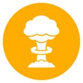 Thermonuclear bomb vector icon