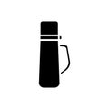 Thermos bottle silhouette vector